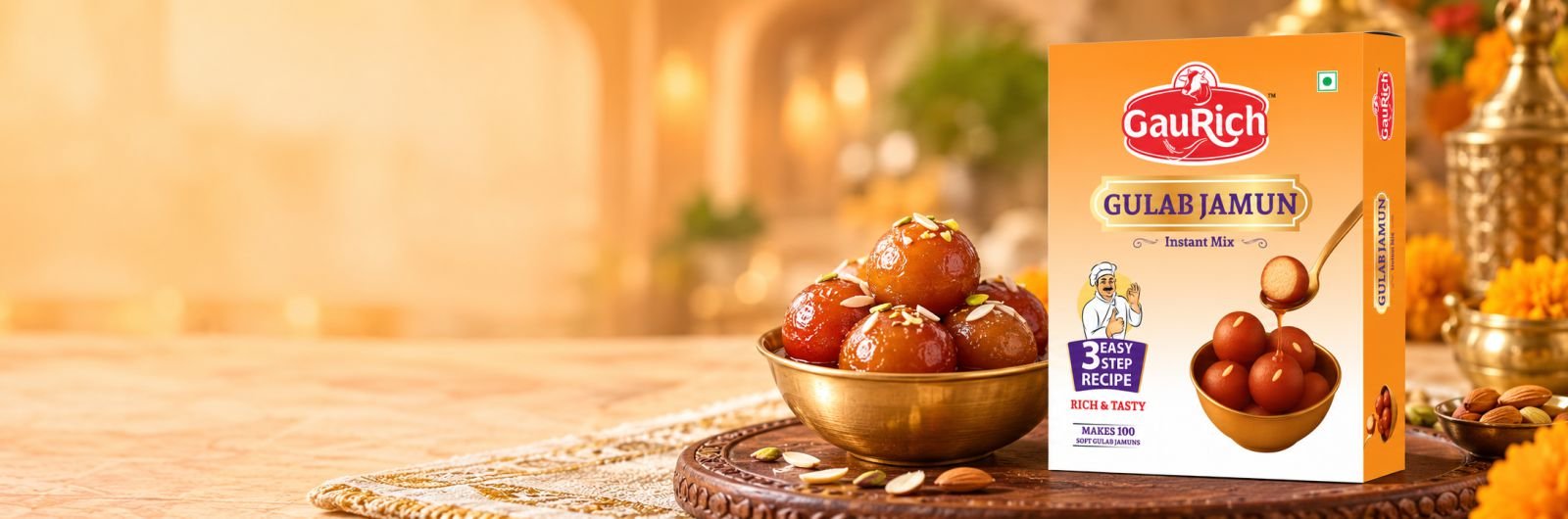 GauRich Gulab Jamun Instant Mix