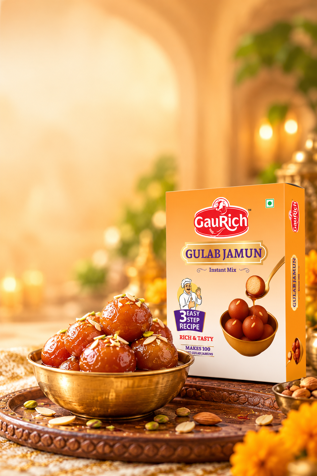 GauRich Gulab Jamun Instant Mix