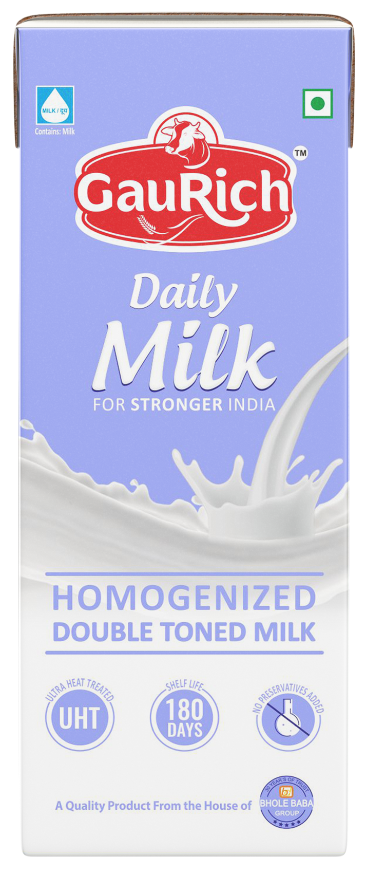 HOMOGENIZED DOUBLE TONED MILK- 200ml (Tetra Pack)