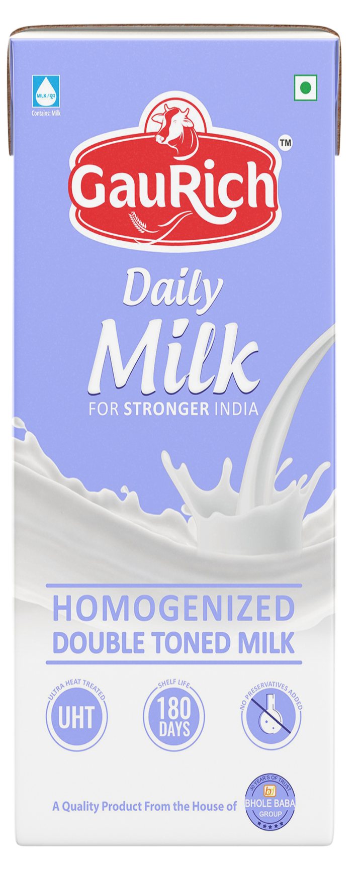 HOMOGENIZED DOUBLE TONED MILK 1ltr (Tetra Pack)